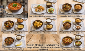 HAFTALIK MENÜ BOSTANCI